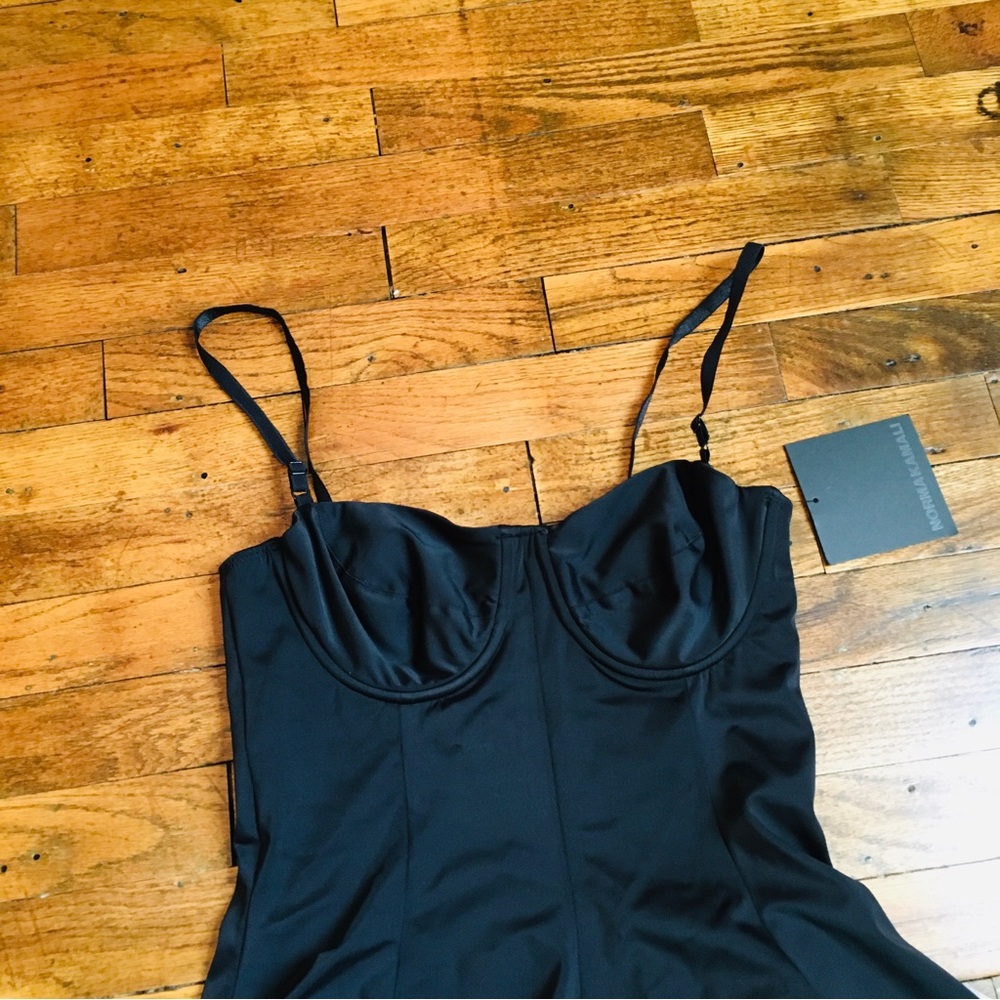 Norma Kamali Women’s Standard Underwire Swim Dress Mini Black Size S - Picture 6 of 16